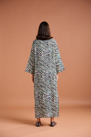 HAWAIIAN CLASSIC KAFTAN WITH RUFFLES