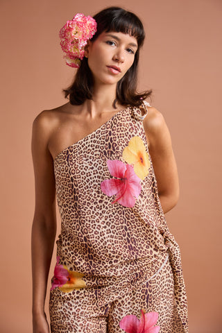 MOANA ASYMMETRIC TOP AND PANTS SET