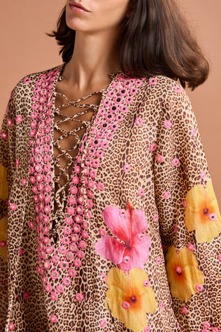 HAWAIIAN CLASSIC KAFTAN WITH MIRRORS