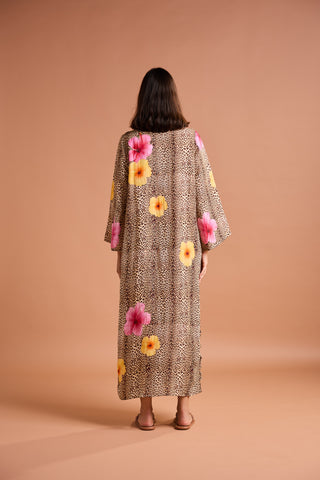 HAWAIIAN CLASSIC KAFTAN WITH RUFFLES