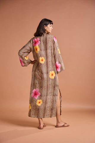 HAWAIIAN CLASSIC KAFTAN WITH RUFFLES
