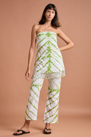 TUNIC AND PANTS SET WITH TASSELS