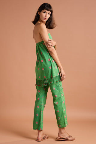 TUNIC AND PANTS SET WITH TASSELS