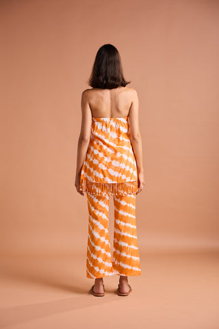 TUNIC AND PANTS SET WITH TASSELS