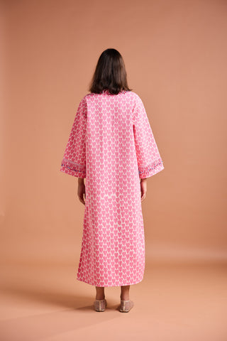 QUILTED POCCAA CLASSIC KAFTAN WITH TASSELS