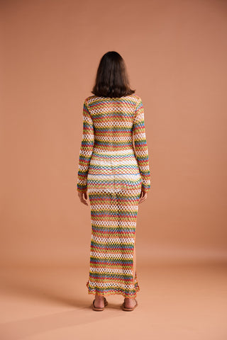 MALIA CROCHET DRESS MULTI